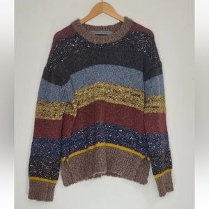 Raquel Allegra Stripe Crew Sweater Multi Stripe Size 1 Womens